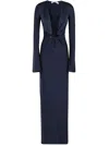 Amen Cut-out Gown In 蓝色