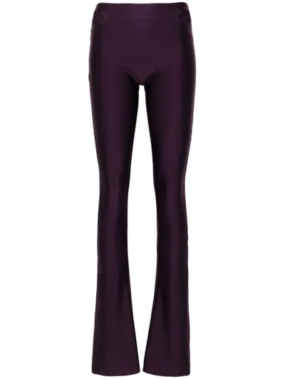 Amen Cut-out Trousers In Purple