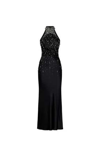 Amen Dress In Black+crystal