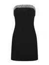 Amen Embellished Strapless Mini Dress In Black