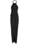 Amen Dress In Fluid W Torchon In Black