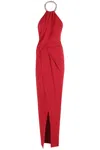 Amen Dress In Fluid W Torchon In Red