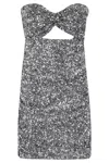 Amen Dress In Paillettes In Silver