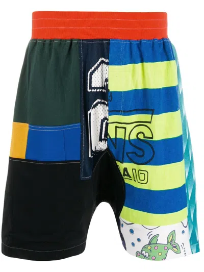 Amen Elasticated Waistband Shorts In Multi