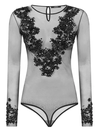 AMEN EMBELLISHED BODYSUIT