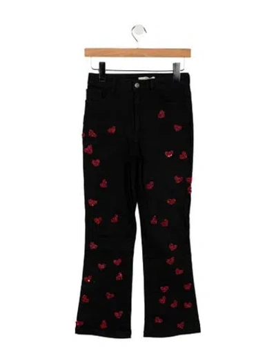 Pre-owned Amen High-rise Flared Jeans In Black