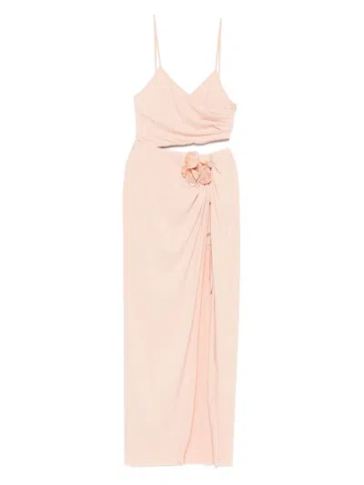 Amen Jersey Maxi Dress In 中性色
