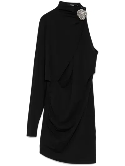 Amen Jersey Mini Dress In Black
