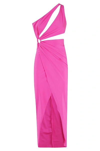 Amen L Dress In Lycra W Cut Out In Pink
