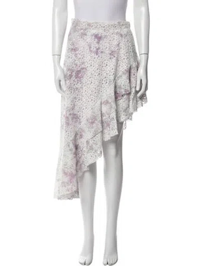 Pre-owned Amen Lace Pattern Knee-length Skirt In Multi