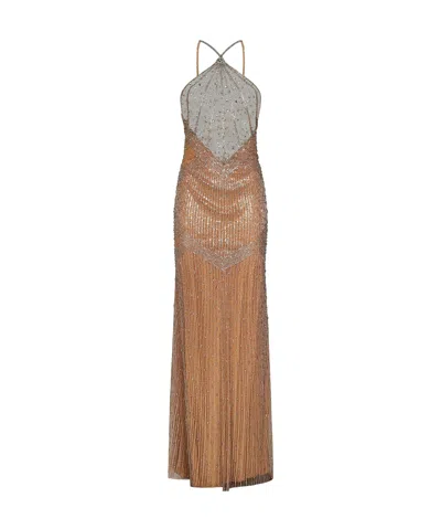 Amen Neck-hanging Dress In Beige