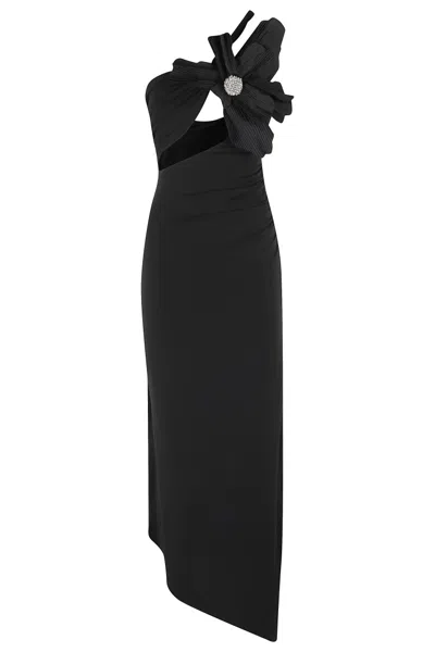 Amen One-shoulder Black Dress