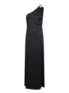 Amen One-shoulder Dress With Draped Side