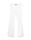 Amen Satin Trousers In Beige