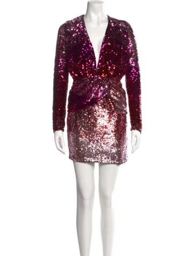 Pre-owned Amen Patterned Mini Dress In Multi