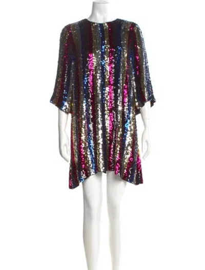 Pre-owned Amen Printed Mini Dress In Multi