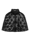 Amen Quilted Zip-up Cape In Black