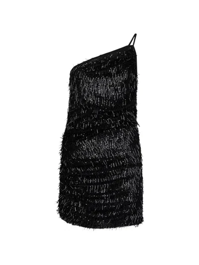 Amen Sequin-embellished Beaded Dress In Black