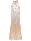 Amen Sequinned Gown In Neutrals