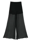 Amen Silk Trousers In Black