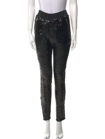 Pre-owned Amen Skinny Leg Pants In Black