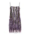 Amen Sequined Mini Dress In Multicolor