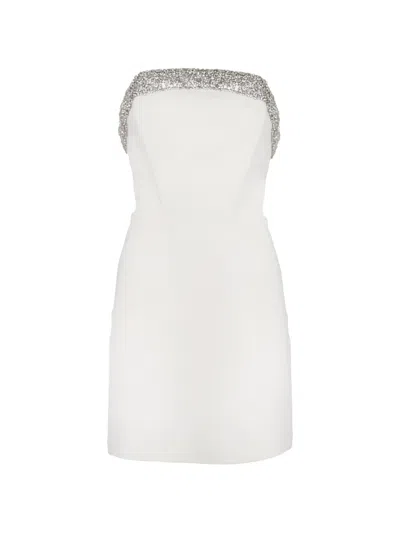 Amen Strapless Mini Dress In White