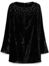 Amen Velvet Short Dress In Black