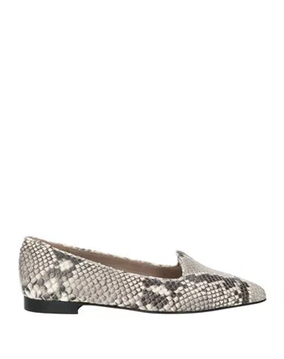 Amen Woman Loafers Light Grey Size 7 Leather