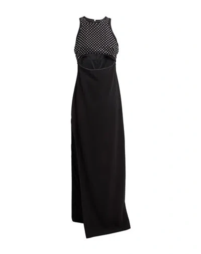 Amen Woman Maxi Dress Black Size 10 Polyester