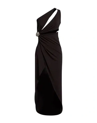 Amen Woman Maxi Dress Black Size 6 Acetate, Polyamide, Elastane