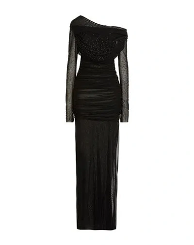 Amen Woman Maxi Dress Black Size 6 Polyamide, Elastane