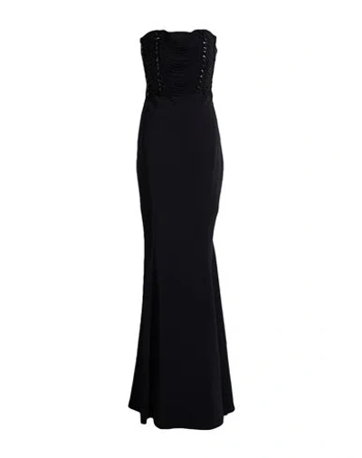 Amen Woman Maxi Dress Black Size 8 Viscose, Elastane