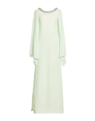 Amen Woman Maxi Dress Light Green Size 4 Acetate, Silk, Elastane