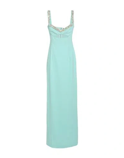 Amen Woman Maxi Dress Light Green Size 8 Polyester