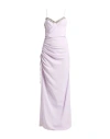 Amen Woman Maxi Dress Lilac Size 10 Polyester In Purple