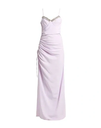 Amen Woman Maxi Dress Lilac Size 10 Polyester In Purple