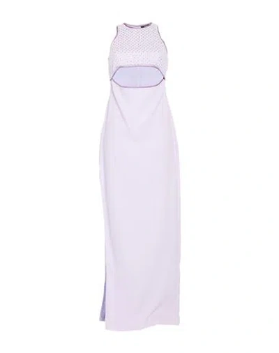 Amen Woman Maxi Dress Lilac Size 8 Polyester In Purple