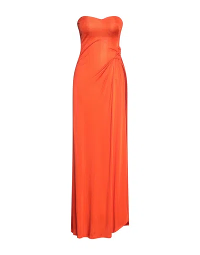 Amen Long Dresses In Orange