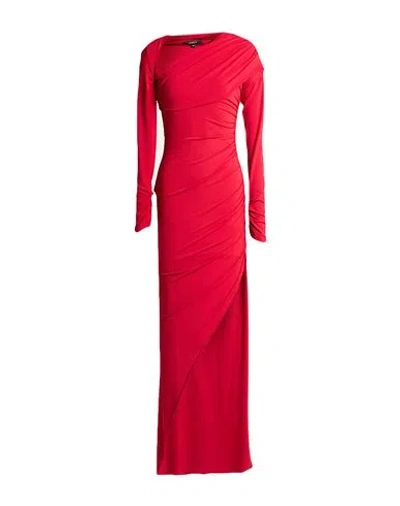 Amen Woman Maxi Dress Red Size 4 Acetate, Polyamide, Elastane