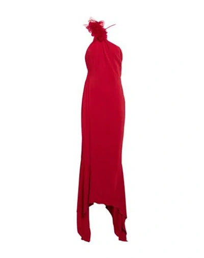 Amen Woman Maxi Dress Red Size 8 Viscose, Elastane
