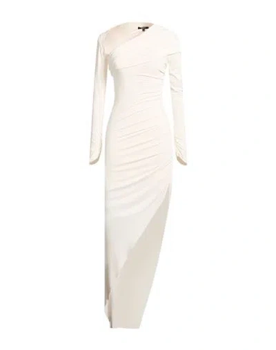 Amen Woman Maxi Dress White Size 4 Acetate, Polyamide, Elastane