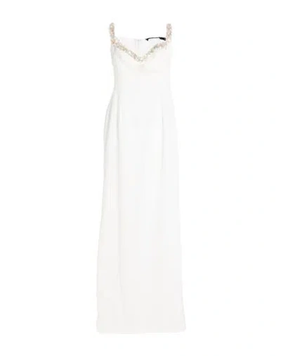 Amen Woman Maxi Dress White Size 8 Polyester