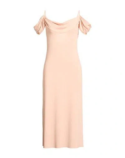 Amen Woman Midi Dress Blush Size 6 Acetate, Polyamide, Elastane In Pink