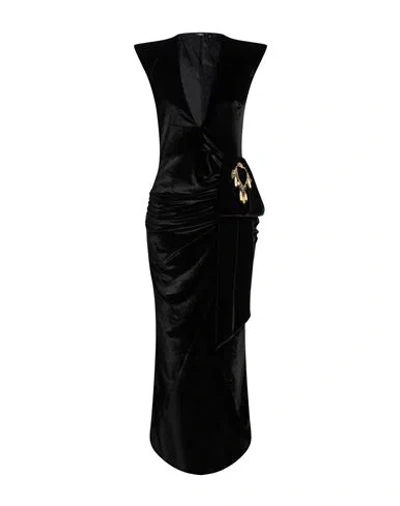 Amen Woman Mini Dress Black Size 12 Polyester, Elastane