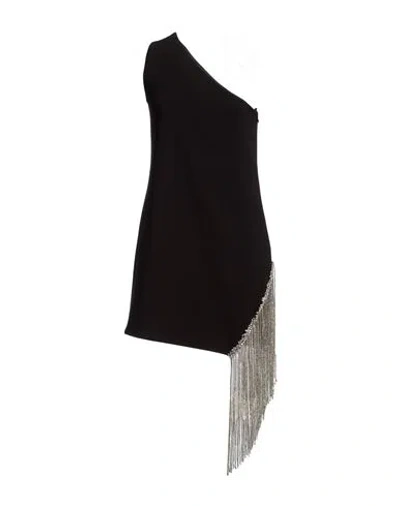 Amen Woman Mini Dress Black Size 4 Polyester, Viscose, Elastane
