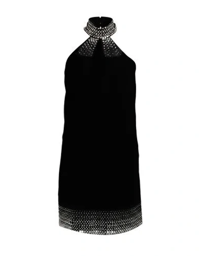 Amen Woman Mini Dress Black Size 4 Polyester, Viscose, Elastane
