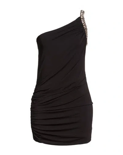 Amen Woman Mini Dress Black Size 6 Acetate, Polyamide, Elastane