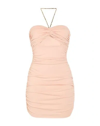 Amen Woman Mini Dress Blush Size 4 Acetate, Polyamide, Elastane In Pink