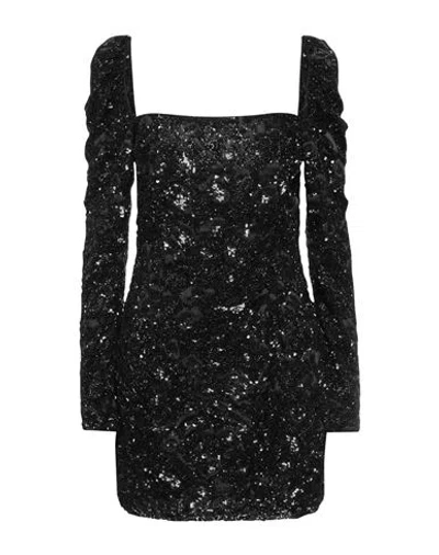 Amen Woman Mini Dress Charcoal Size 8 Polyamide, Glass, Pvc - Polyvinyl Chloride In Grey